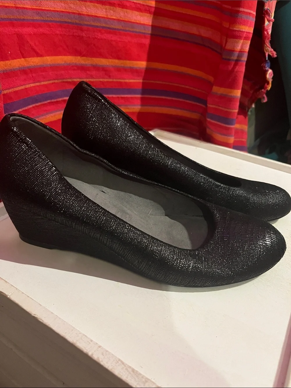 Women’s Black Low Wedge Pumps - Classic Comfort
